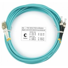 Шнур оптический duplex LC-ST 50/125 MM OM3 20 м LSZH Cabeus FOP-50-LC-ST-20M