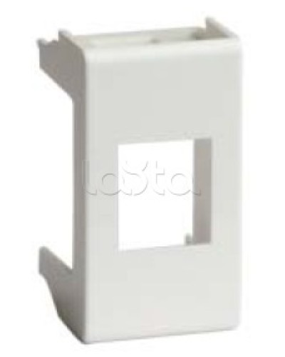 Адаптер для информационных разъемов SIEMON, белый, 1мод. DKC 76608B в Ангарске Аксессуары для стоек и шкафов Pintop.ru