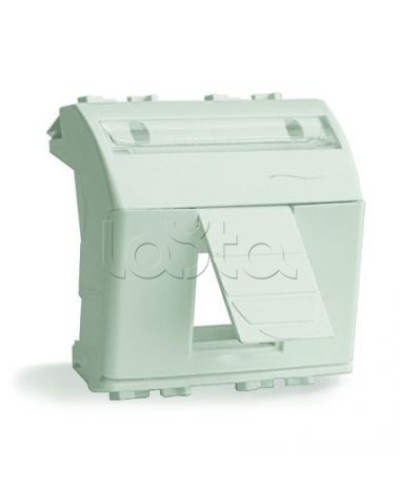 Адаптер для информационных разъемов R&M, белый, 2 мод. DKC 76612B в Ангарске Аксессуары для стоек и шкафов Pintop.ru