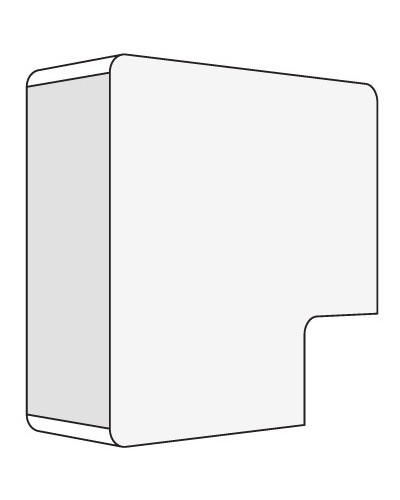 Угол плоский 40x17 белый DKC 00425R в Ангарске Аксессуары для кабель-канала Pintop.ru