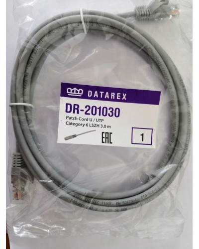 Шнур коммутационный категории 6 Datarex DR-201005 в Ангарске Патчкорды (медные) Pintop.ru
