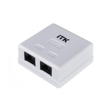 Розетка RJ-45 кат.5е 2-порта ITK CS2-1C5EU-22